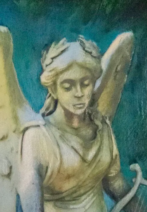 Angel With Harp - Belfast, ME